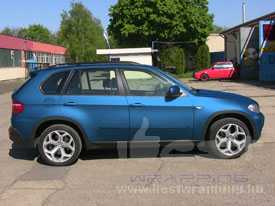 BMW X5 autófóliázás: monte carlo matt kék autó fóliázás 04