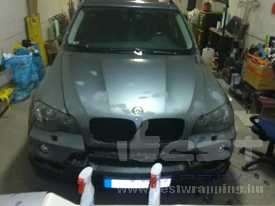 BMW X5 autófóliázás: monte carlo matt kék autó fóliázás 05
