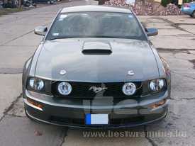 Ford Mustang autófóliázás: metál acélszürke autó fóliázás 02
